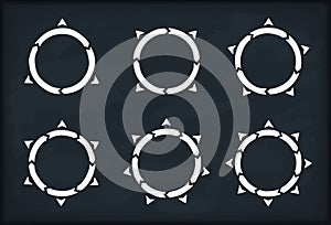 Hand Drawn Circle Arrows