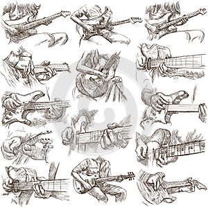 An hand drawn collection, full sized pack - GUITAR SOLO photo
