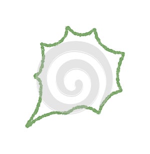 Hand Drawn Crayon Sketch Speech Bubble