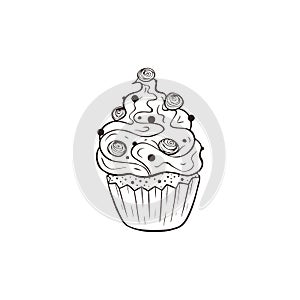 Hand drawn cupcakes