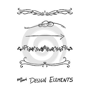 Hand drawn design elements