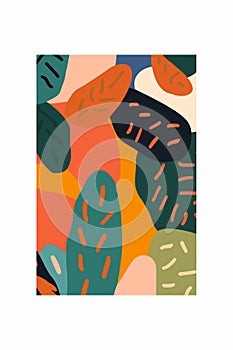 Hand drawn doodle abstract background. Vector illustration in minimal style