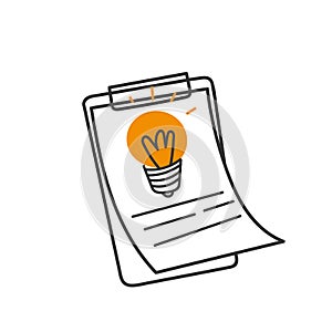 hand drawn doodle Creative writing and storytelling illustration concept isolated