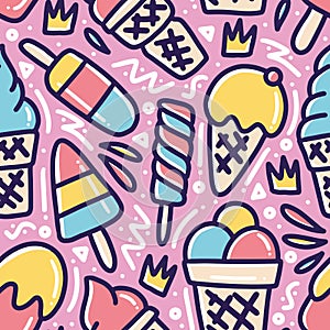 Hand drawn doodle fresh menu on the sunny day