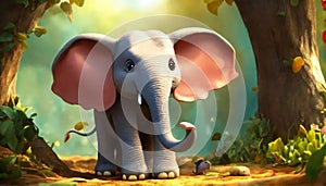 Hand-Drawn Elephant Illustrations for Personalized Gifts