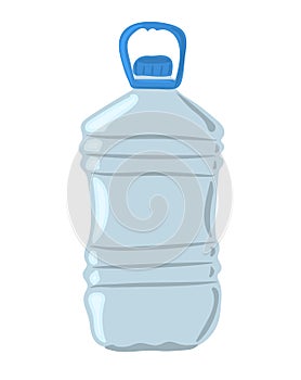Hand-drawn empty Plastic Water Bottle