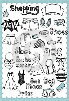 Hand drawn Fashion Set 01