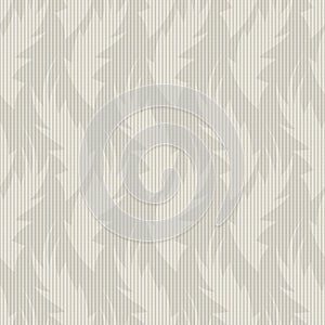 Hand drawn flame shape leaf seamless pattern. Neutral blended vector vintage check retro foliage background. Light beige