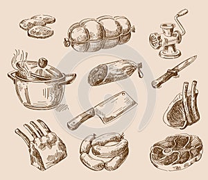 Hand drawn food sketch