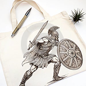 Hand drawn gladiator