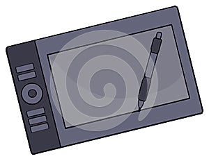 Hand drawn graphic tablet