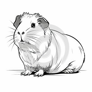 Hand Drawn Guinea Pig Illustration For Animal Lovers