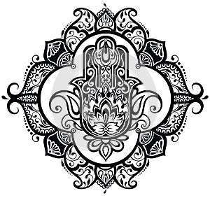 Hand drawn hamsa