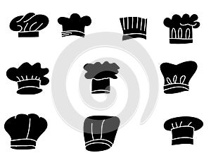 Hand drawn Hat chef isolate vector set