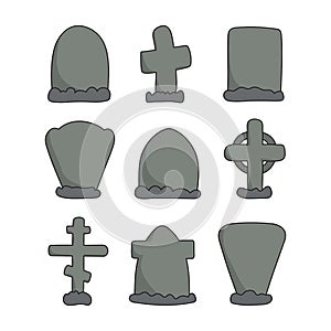Hand drawn headstones