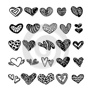 Hand drawn Hearts