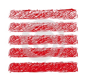 Hand drawn highlighter elements. Vector illustration