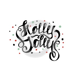 Hand drawn holiday lettering. Christmas collection of unique lettering for greeting cards, stationary, gift tags, scrapbooking.