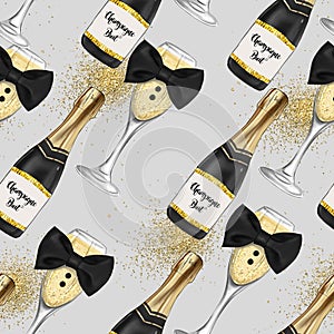 HAND DRAWN ILLUSTRATION OF RED AND GOLS ROSES