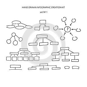 Hand drawn infographic creation kit.