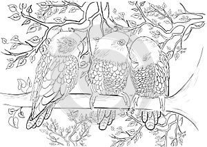 Hand drawn ink pattern. Coloring book Coloring for adult Page for coloring book: very interesting and relaxing