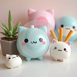 Hand-Drawn Kawaii Objects Collection photo