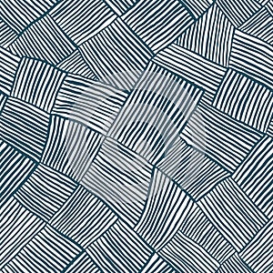 Hand drawn lines seamless pattern.