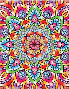 Hand Drawn Mandala Coloring Pages For Adult Coloring Book