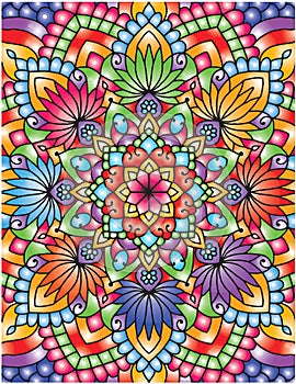 Hand Drawn Mandala Coloring Pages For Adult Coloring Book