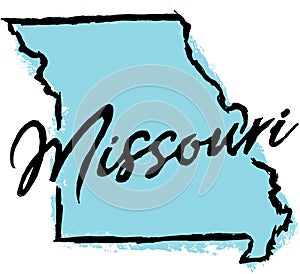 Hand Drawn Missouri State Design