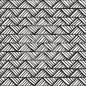 Hand drawn monochrome pattern.