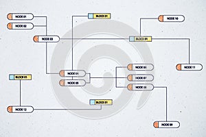 Hand drawn node background