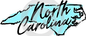 Hand Drawn North Carolina State Design