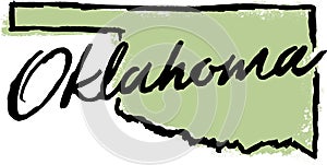 Hand Drawn Oklahoma State Design