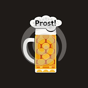 Hand drawn Oktoberfest design element