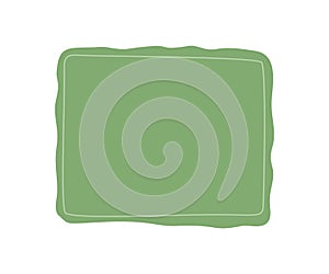 Hand Drawn Organic Green Rectangle Frame