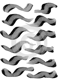 Hand-drawn original pencil pattern background elements and shapes