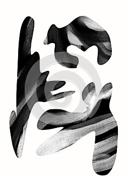 Hand-drawn original pencil pattern background elements and shapes