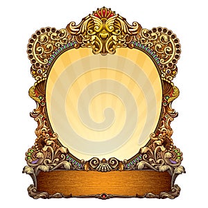 Hand drawn ornate frame