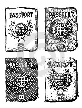 Hand drawn passport