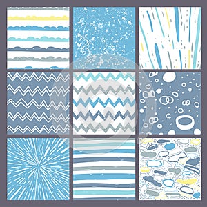 Hand drawn pattern collection