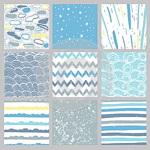 Hand drawn pattern collection