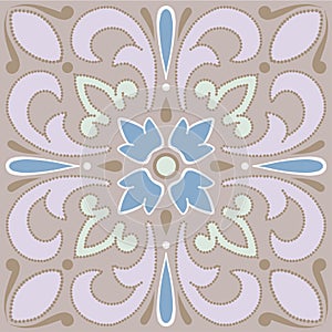 Hand drawn pattern element with ethnic motif