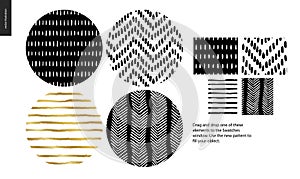 Hand drawn Patterns - rounded
