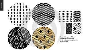 Hand drawn Patterns - rounded