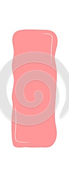 Hand Drawn Pink Squiggle Rectangle Frame