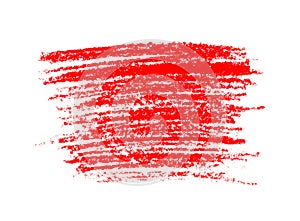 Hand drawn red pencil scribble