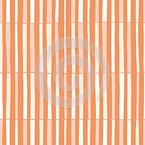 Hand-Drawn Retro Geometric Stripes Vector Seamless Pattern