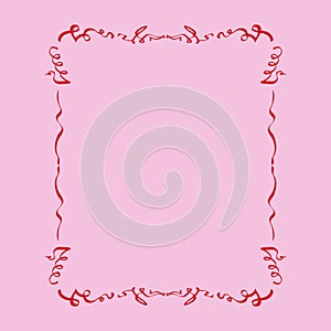 Hand drawn rococo style EPS frame photo