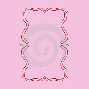 Hand drawn rococo style EPS frame photo